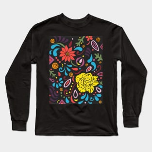 FANCY Flower Painting Long Sleeve T-Shirt